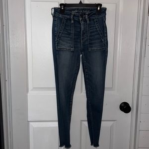 American Eagle next level stretch size 2 Jean jegging crop